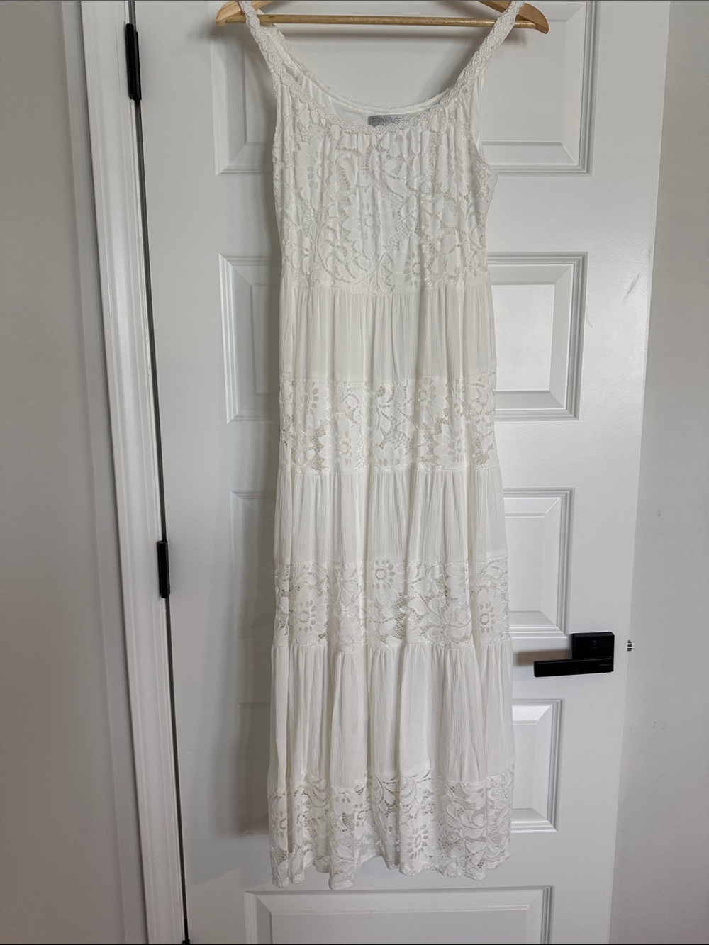Signature by Robbie Bee White Lace Maxi Dress